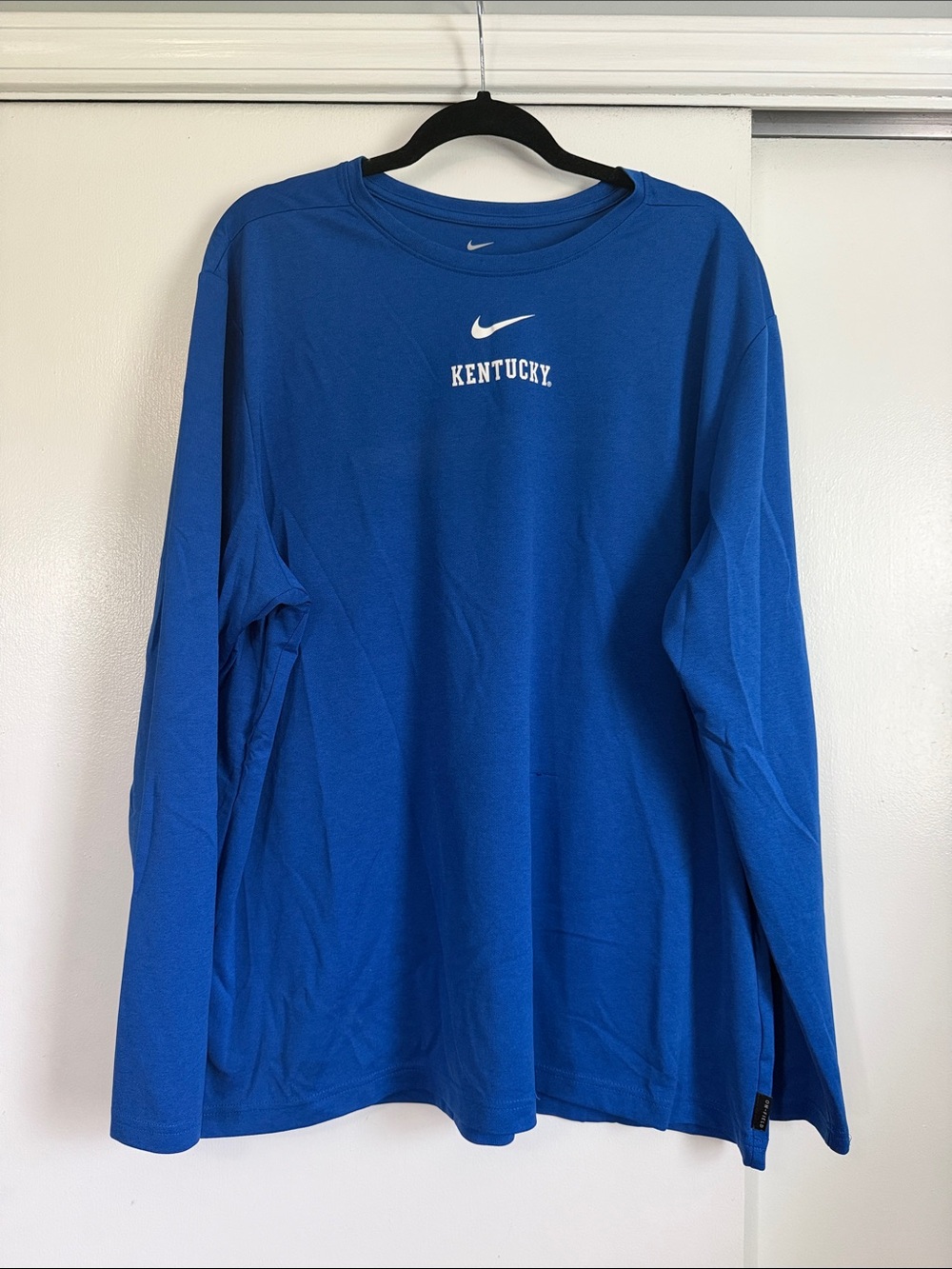 Nike Royal Blue Long Sleeve Tee with White Swoosh & 'Kentucky'